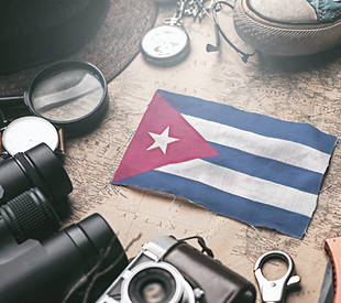 Cuba Flag Between Traveler's Accessories