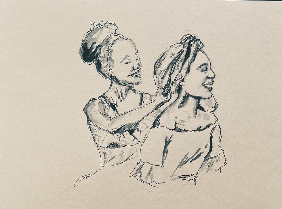 Fixing your sisters crown 