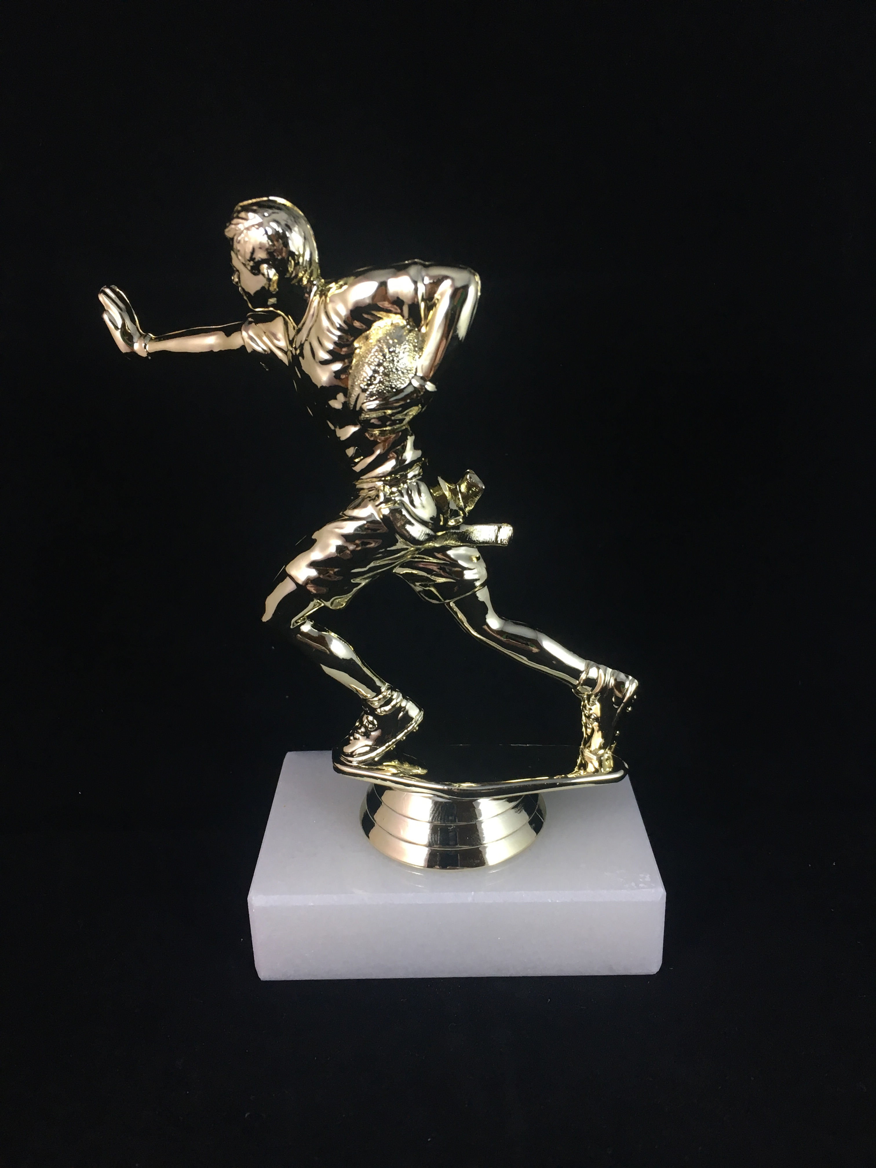 Male Flag Football Gold Figure Trophy