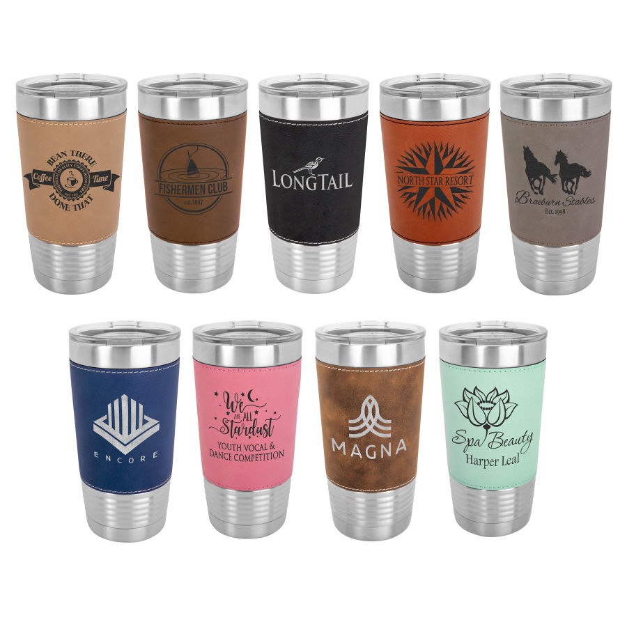 Thumbnail: Customizable 20 oz. Leatherette Tumbler