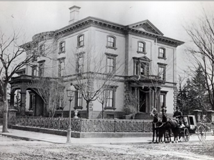 Lippitt House, made of brownstone, circa 1880