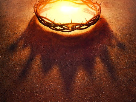 A Crown of Thorns on His Head And a Reed in his Right Hand