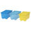 Thumbnail: IKEA Box with Lid, Set of 3, Yellow/Blue