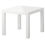 Thumbnail: IKEA Side Table, White, 55x55 cm