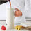 Thumbnail: IKEA Vacuum flask, beige/red, 1L
