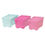 Thumbnail: IKEA Box with Lid, Set of 3, Pink/Blue