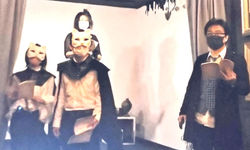 稽古風景⑥とてもいい表情をしています…(仮面の下で)(きっと)