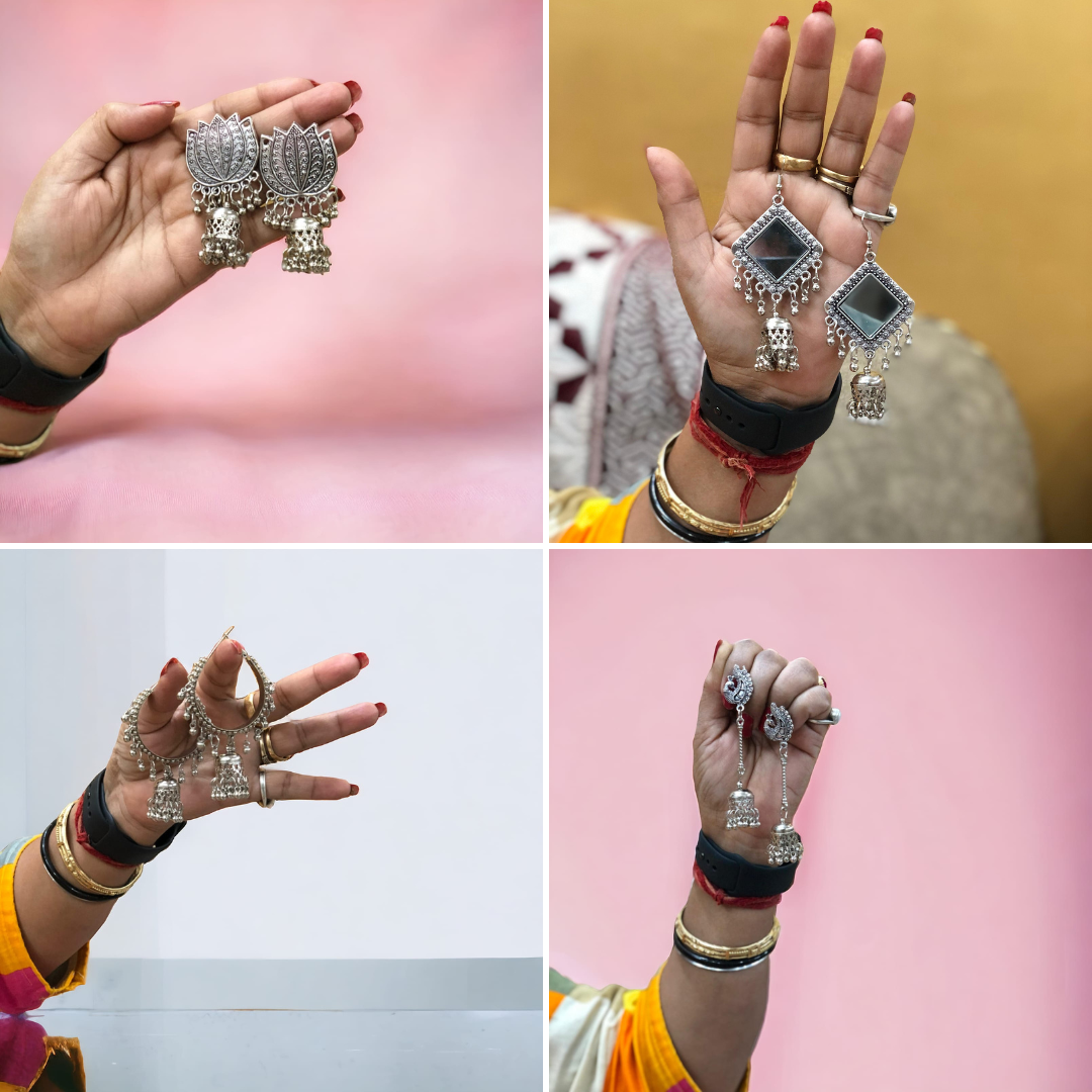 Jhumka Delight:  Pack of 4!