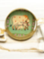 Thumbnail: Kamdhenu Floral Elegance Metal Tray (8x8 inches)
