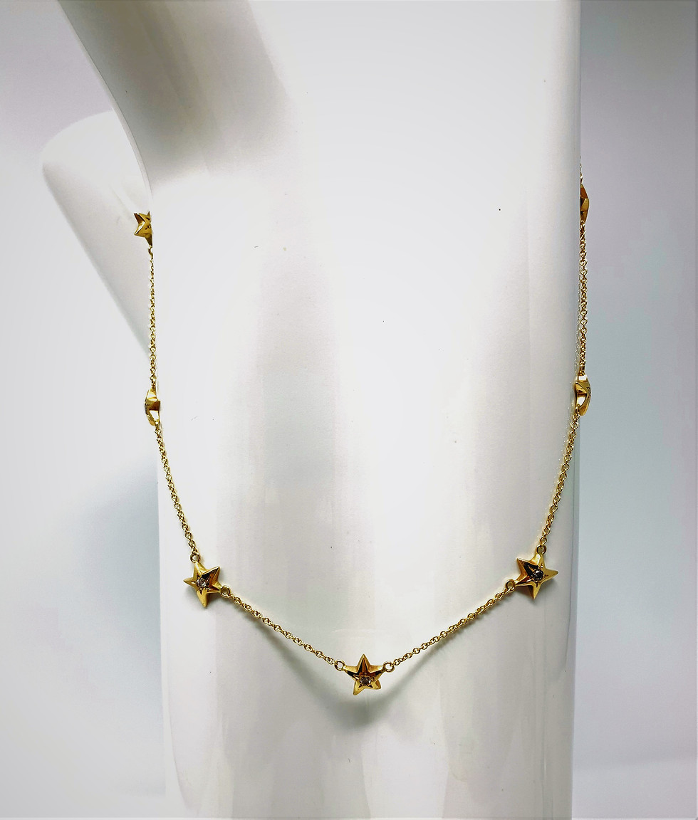 Thumbnail: 7 Stars Necklace - Gold