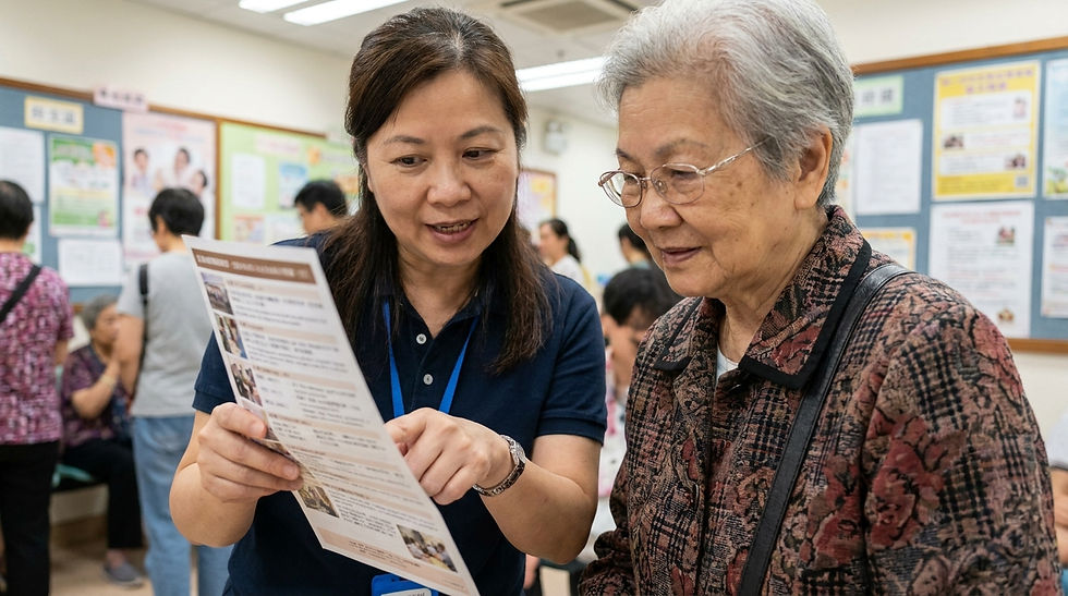 長者住屋及裝修適老化 香港 — 長者於社區中心查詢裝修資助計劃詳情