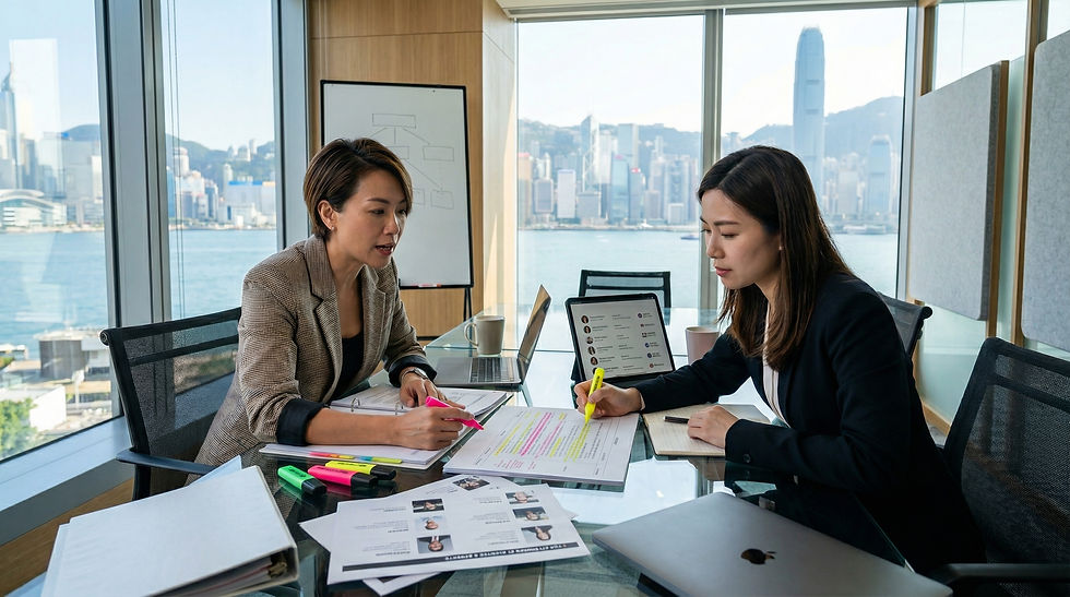企業團隊在香港辦公室規劃 活動影片製作 的訪談 劇本 與商業提問策略。