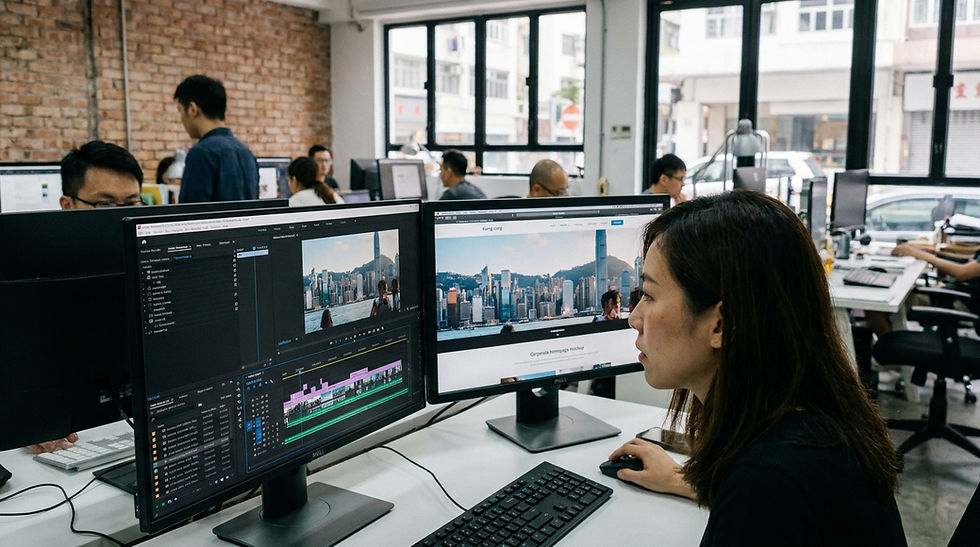 香港網站影片製作 — 企業官網首頁英雄影片設計以十秒建立訪客的品牌認知框架