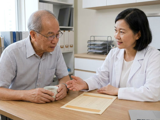大腸鏡檢查 香港 — 醫生向大腸癌篩查計劃參加者解釋大便隱血測試陽性結果