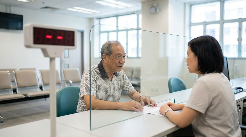 長者在社會保障辦事處查詢綜援特別津貼詳情