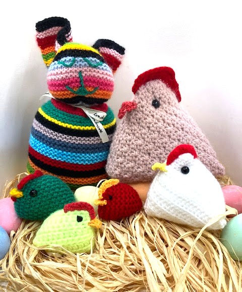 lapin et poules