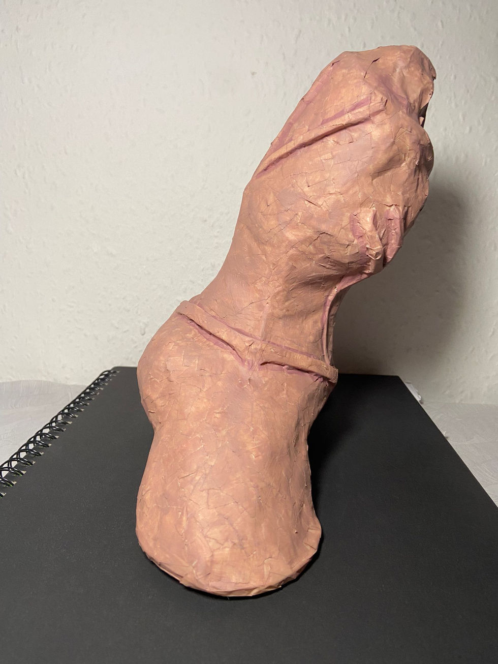 'Skin' (second) sculpture side view