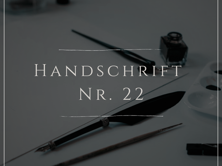 Handschrift Nr. 22 [Buch]