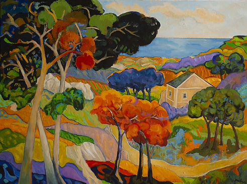 Albero rosso - 2025 - olio su tela - 60 x 80 cm. a.jpg