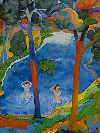 Bagnanti - 2025 - olio su tela - 80 x 60 cm.