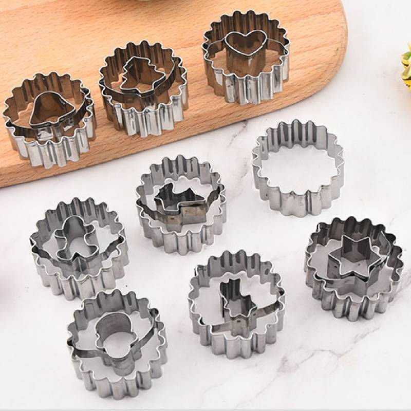 9-Piece Stainless Steel Cookie Cutter Set