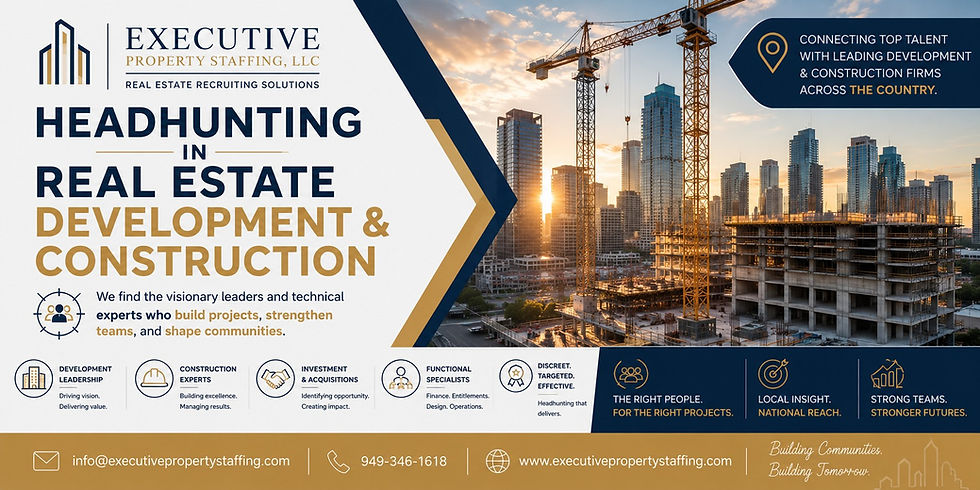 Headhunting in Real Estate Development & Construction