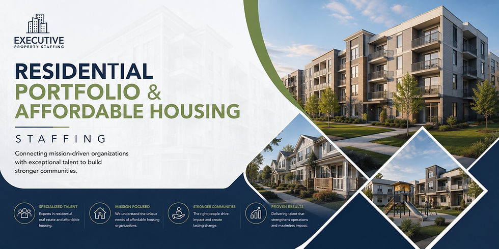 Residential Portfolio & Affordable Housing Staffing