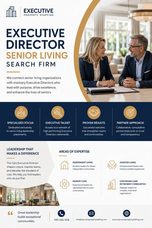 Executive Director Senior Living Search