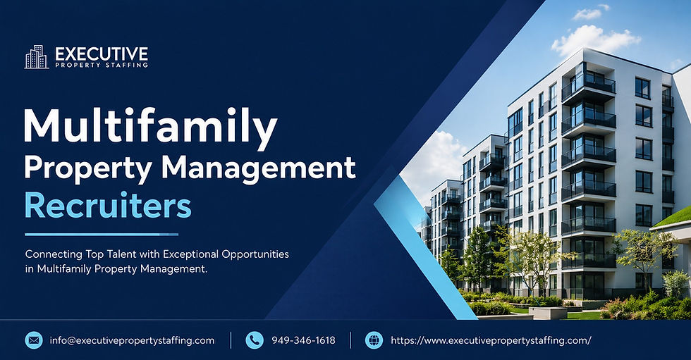 Multifamily Property Management Recruiters