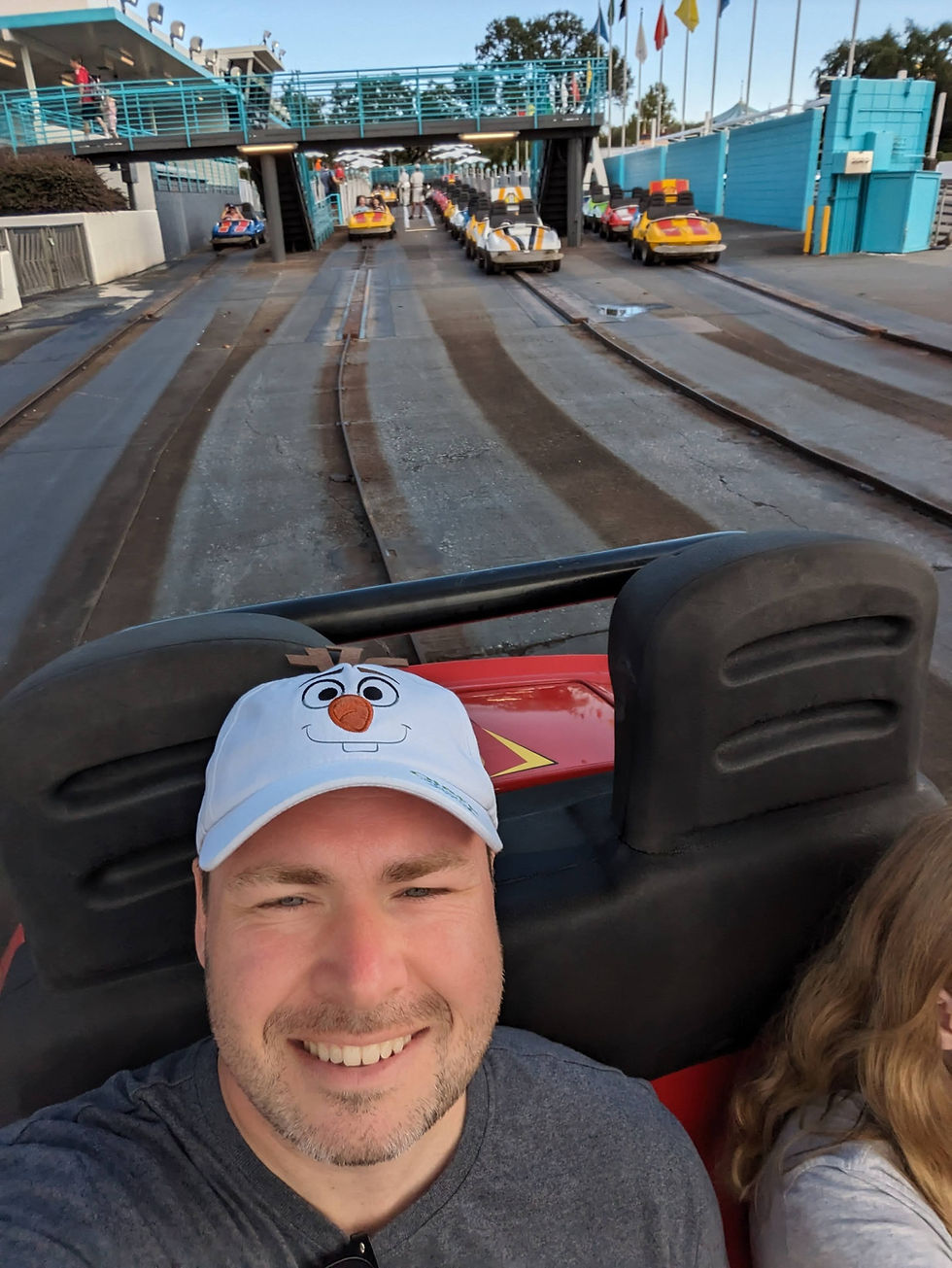 Tomorrowland Speedway at Magic Kingdom allows your children to take the wheel.