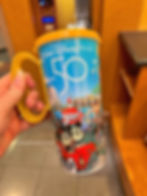 A 50th anniversary Disney Resort Refillable mug