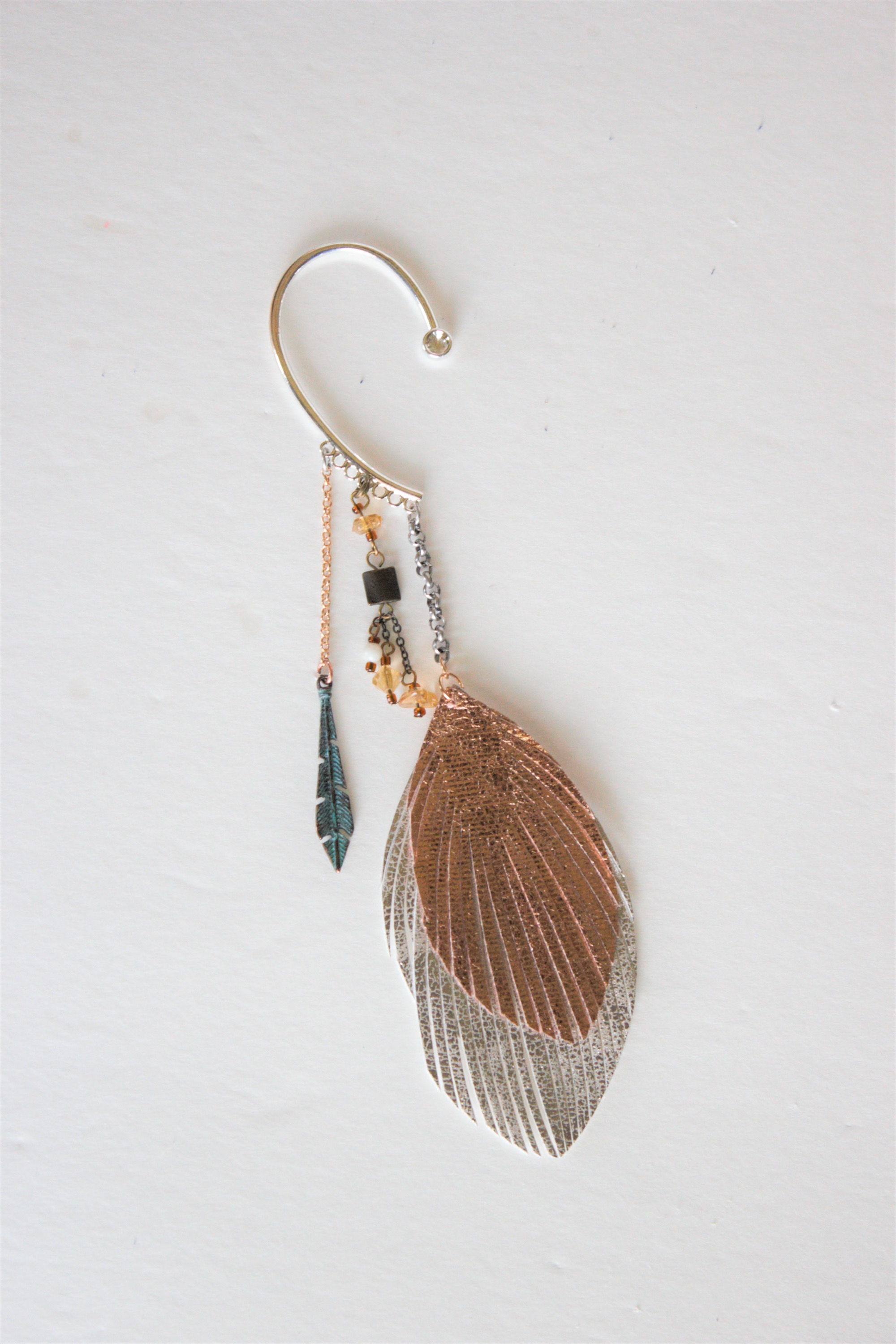 Ear Cuffs with Feathers