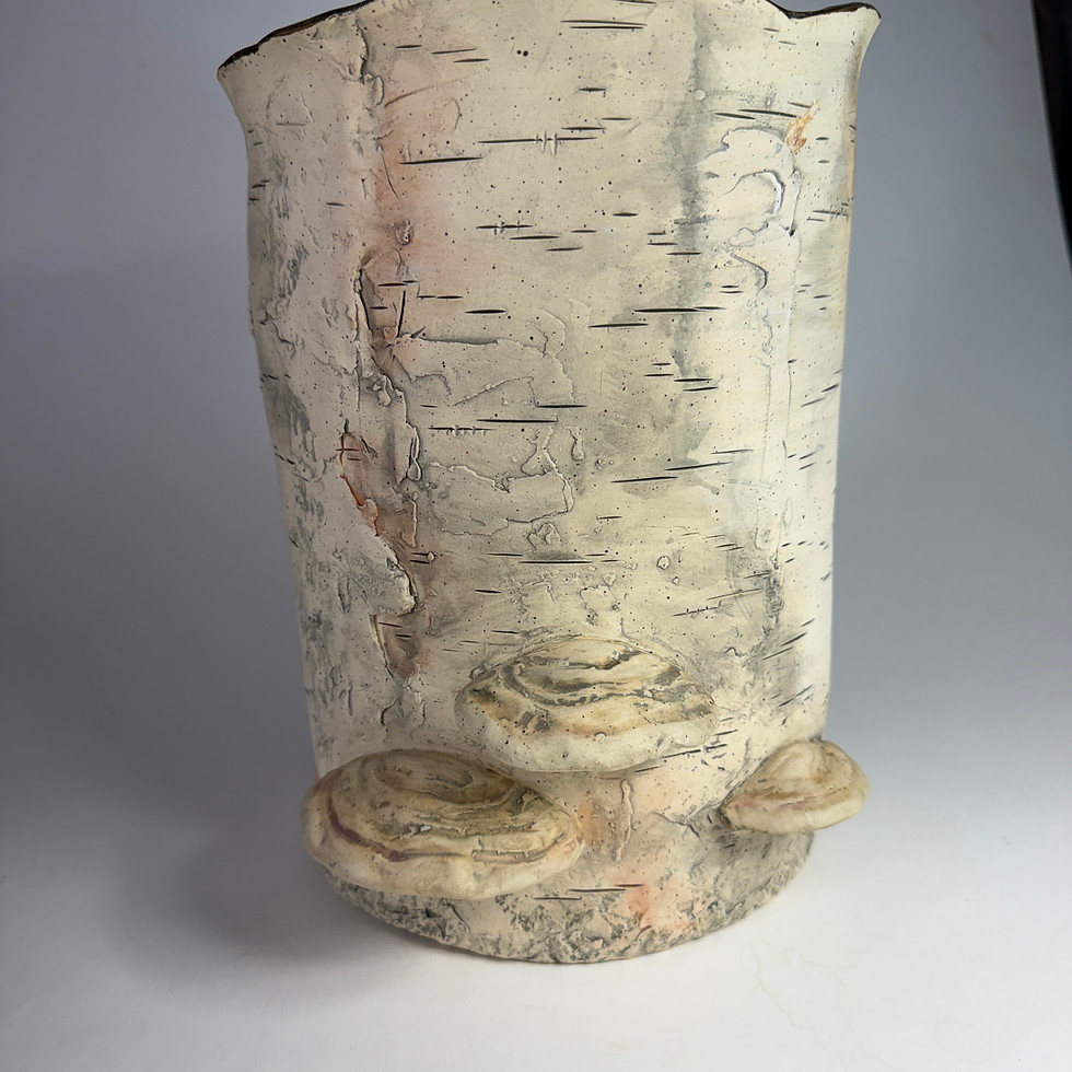 Thumbnail: Large Birch Bark Cardinal Vase
