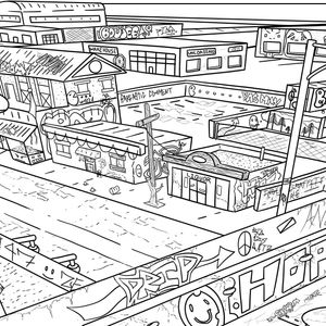 Three Point Perspective City