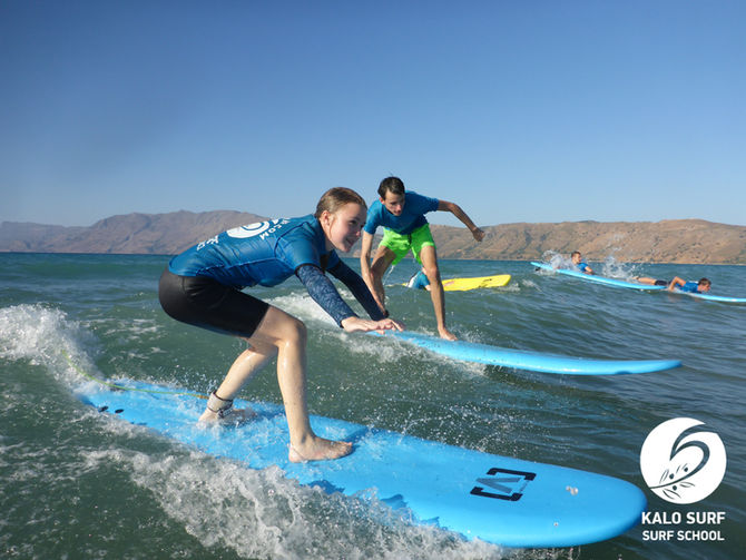 Just a regular Monday - learning how to Surf in Crete