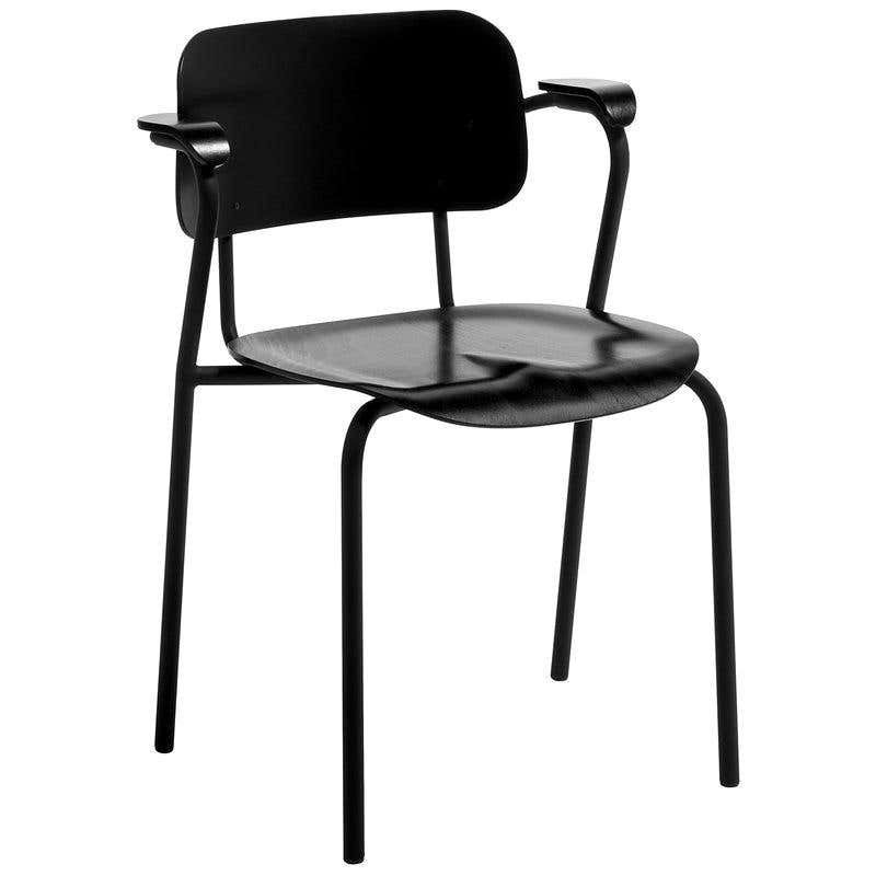 Lukki Chair by Ilmari Tapiovaara for Artek two enlighten black