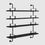 Thumbnail: Medium Mathieu Matégot 'Démon' Shelf System for GUBI two enlighten four rows black