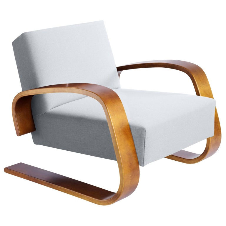 "Tank" Armchair by Alvar Aalto for Artek two enlighten grey