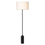 Thumbnail: 'Gravity' Blackened Steel Floor Lamp for Gubi hero packshot white shade lit two enlighten