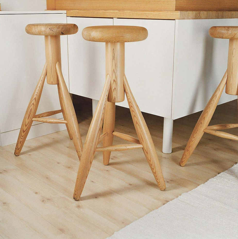 Rocket Bar Stool by Eero Aarino for Artek two enlighten double