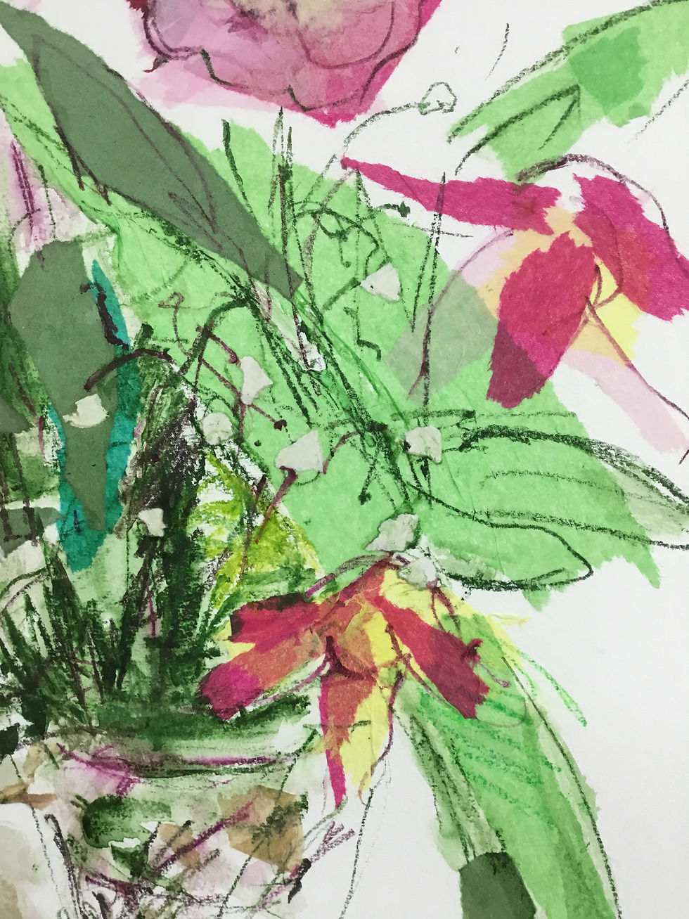 Thumbnail: Flowers in a glass vase