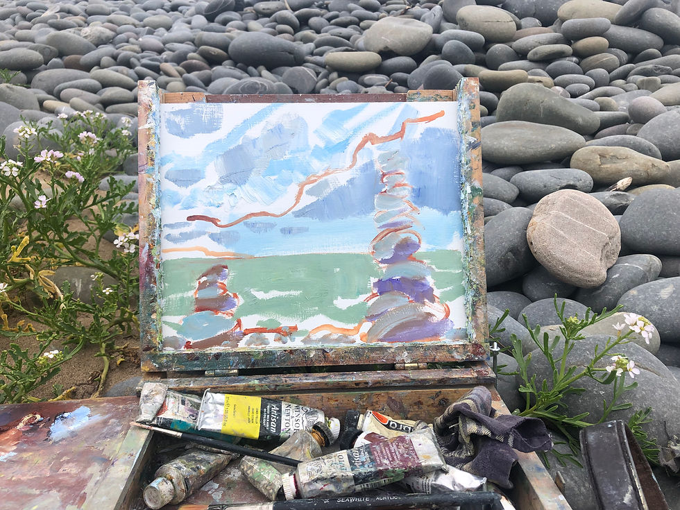 Thumbnail: Pebble Stacks on the Pebble Ridge - 4/07/2022