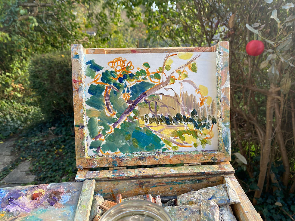 Thumbnail: Peach Tree With Grapes - 6/10/2022