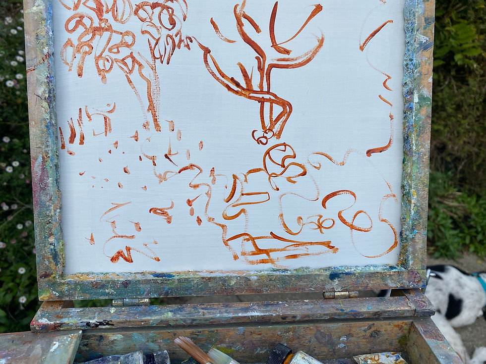 Thumbnail: Garden Painting, Daisies - 13/10/2022