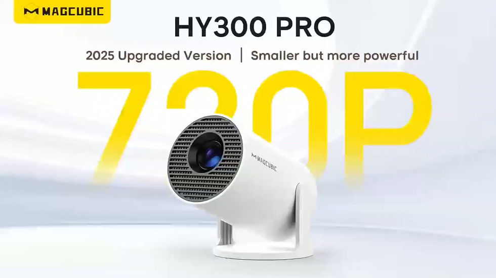 Miniatura: Zyntra™ Mini Projetor HY300 Pro Wi-Fi Android 14