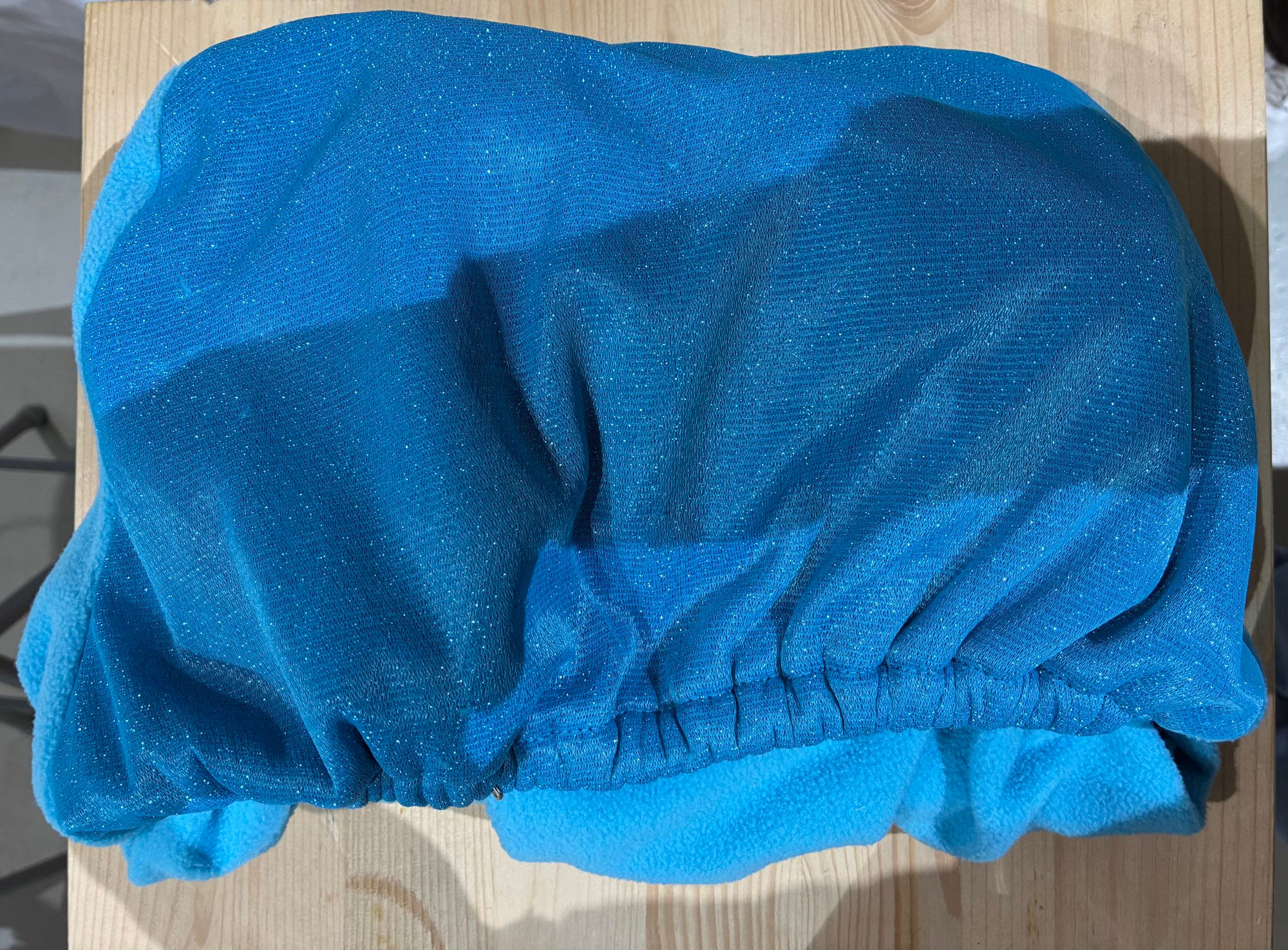 Dressur - Sattelschoner blitzblau Glitzer