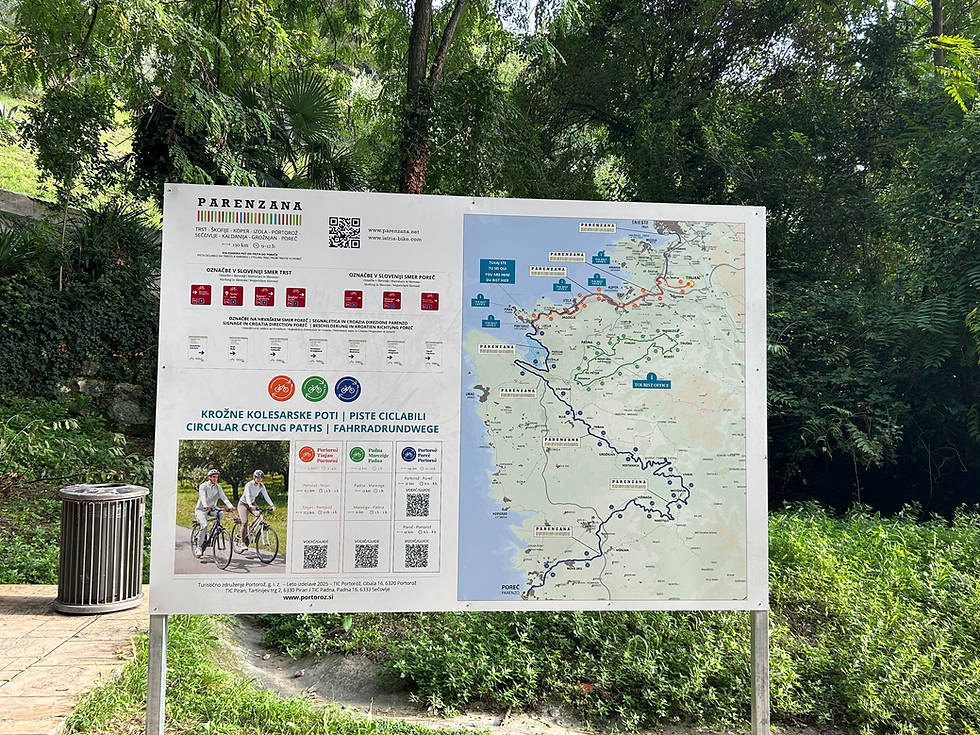 Parenzana old railway infrastructure converted into a path across borders