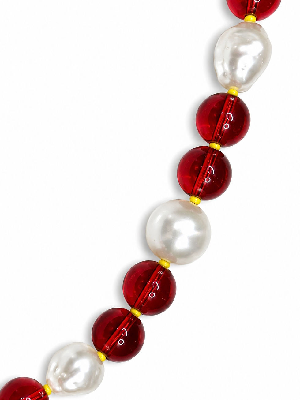 Thumbnail: Red Orb & Pearl Bracelet
