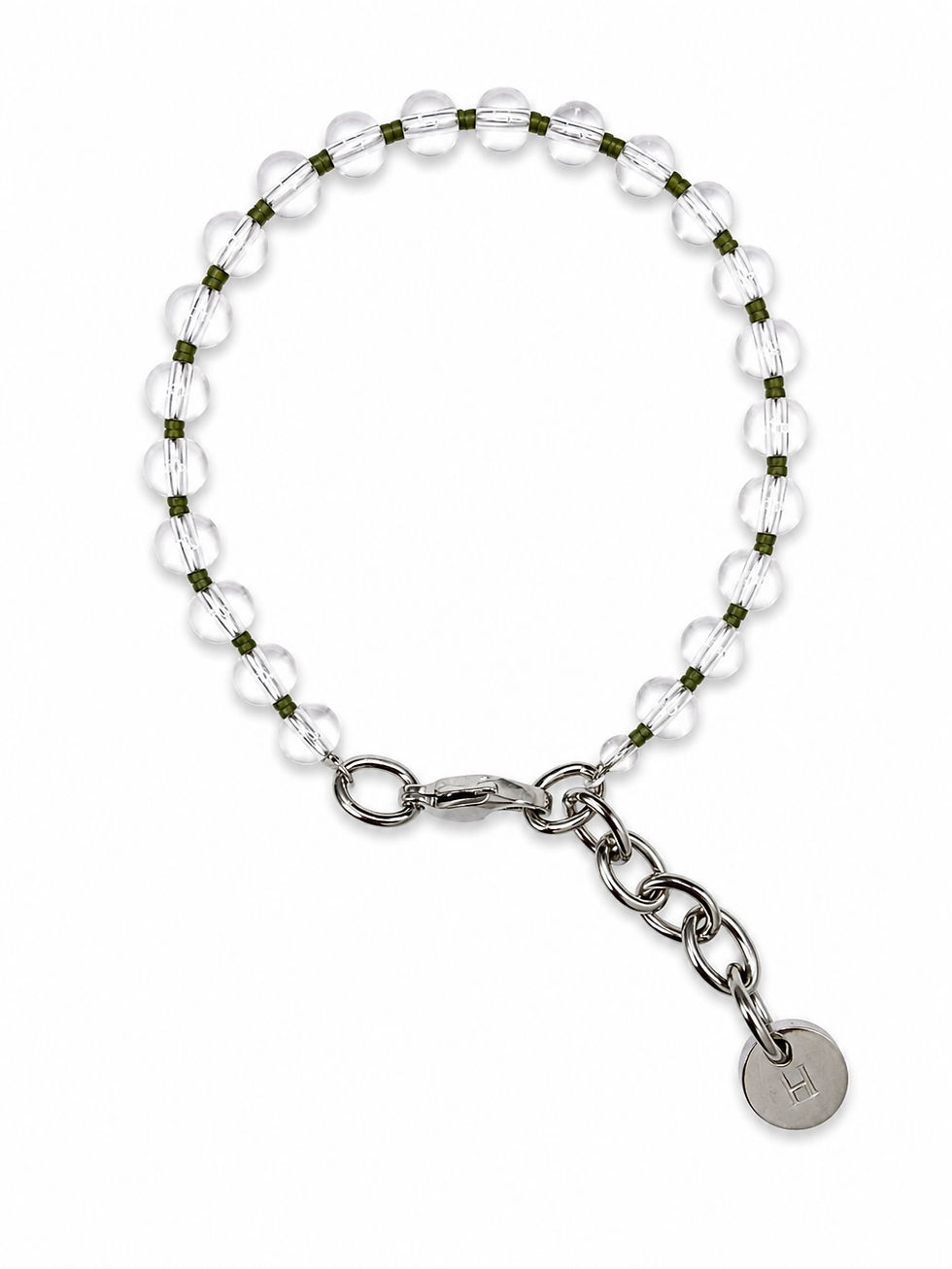 Thumbnail: Clear & Green Bracelet
