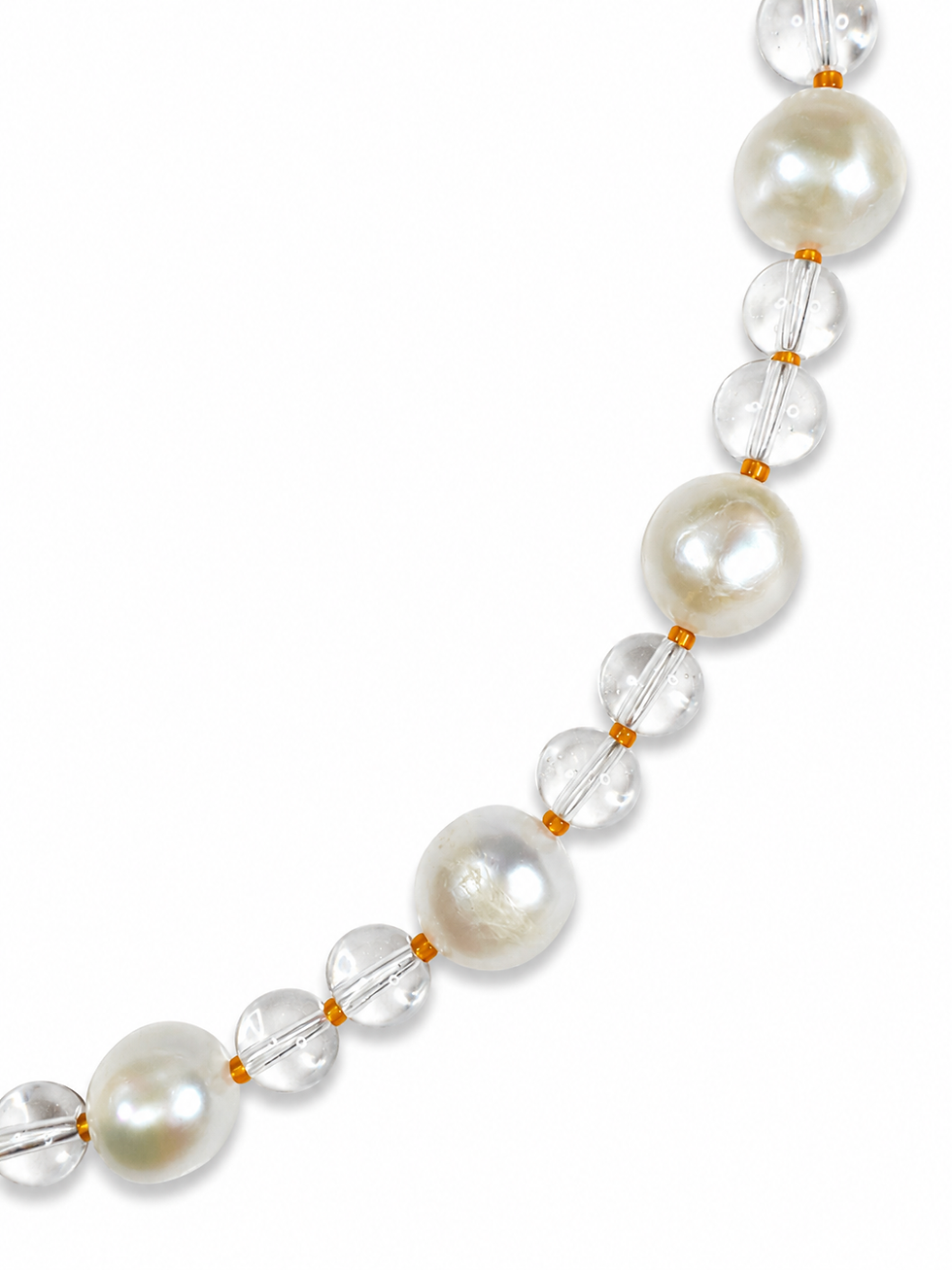 Thumbnail: Clear Orb & Pearl Bracelet